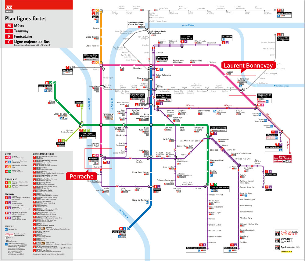Lyon Metromap