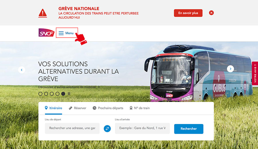 SNCFサイトの見方