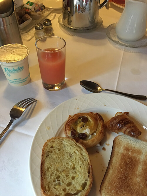 オーベルジュ La Métairieの朝食
