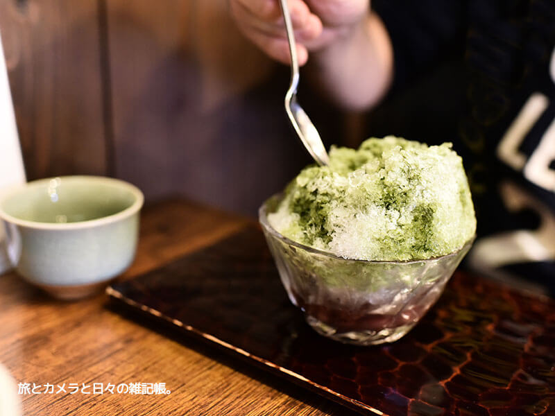 鎌倉でおすすめの甘味処であんみつを食べる