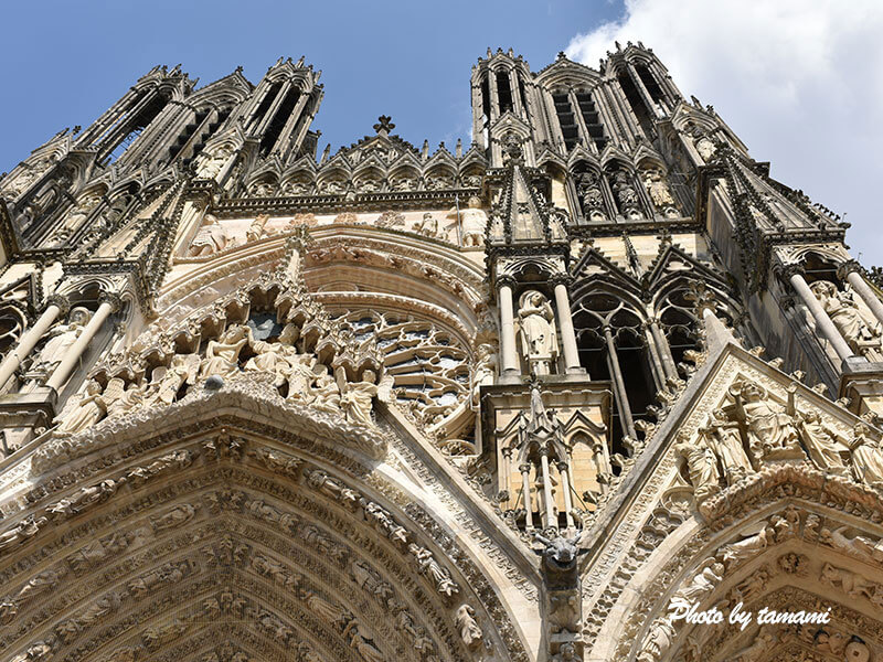 フランスの世界遺産ランスのノートルダム大聖堂